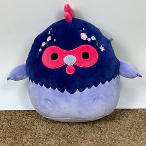 Squishmallows Sandoval the Rooster 8 inch Plush Floral Embroidered